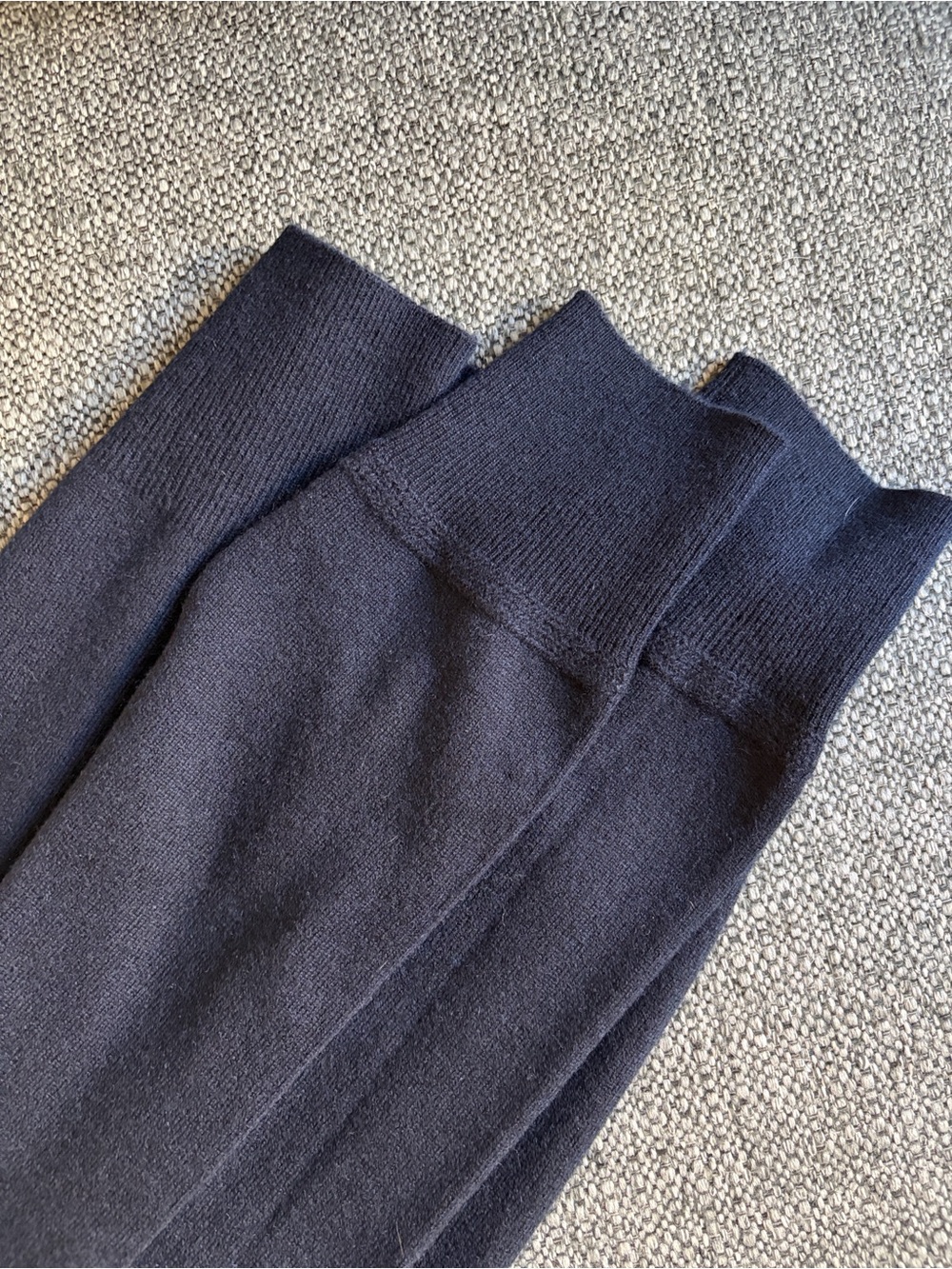 Buck Mason Navy Blue V-Neck Sweater - Picture 2 of 5